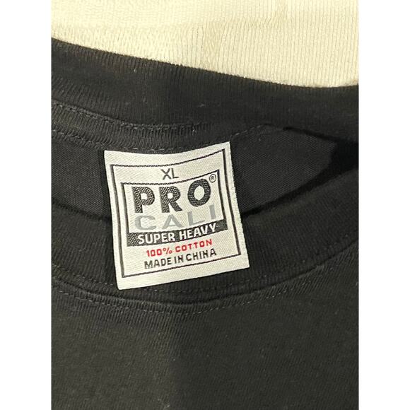 Pro Cali Super Heavy Weight Black T-Shirt Mens XL - Picture 4 of 4